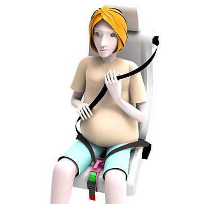 Picture of Hikig Pregnancy Seat Belt, Car Seat Belt Adjuster for Pregnant Moms, Comfort & Safety for Pregnant Moms Belly, Protect Unborn Baby, a Must-Have for Expectant Mothers (Pink)