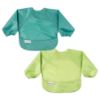 Picture of Tiny Twinkle Mess Proof Baby Bib |2 Pack Waterproof Smock Bib for Eating, Machine Washable Full Sleeve with Pocket (Rainforest, Small 6-24 Months)