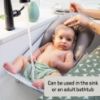 Picture of Summer by Ingenuity Foldaway 2-Position Baby Bath Seat, Adjustable Support for Sink or Bathtub, Ages 0-6 Months up to 20 Pounds, Machine-Washable Sling