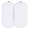 Picture of Bassinet Mattress Pad Cover Compatible with Halo BassiNest Swivel Sleeper, 2 Pack, Waterproof Quilted Ultra Soft Viscose Made from Bamboo Terry Surface, Breathable and Easy Care