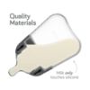 Picture of Nanobébé Flexy Silicone Baby Bottle, Anti-Colic, Natural Feel, Non-Collapsing Nipple, Non-Tip Stable Base, Easy to Clean 2-Pack, White, 5 oz