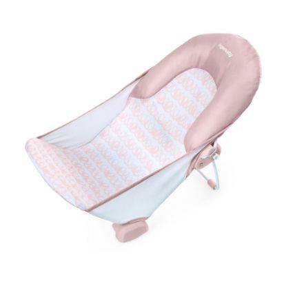 Picture of Summer Infant by Ingenuity Foldaway 2-Position Bather, 2-Position Adjustable Support Baby Bath seat for Sink or Bathtub, Ages 0-6 Months, up to 20 pounds, Pink