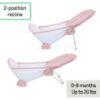Picture of Summer Infant by Ingenuity Foldaway 2-Position Bather, 2-Position Adjustable Support Baby Bath seat for Sink or Bathtub, Ages 0-6 Months, up to 20 pounds, Pink