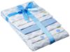 Picture of Luvable Friends Unisex Baby Cotton Flannel Receiving Blankets, Blue Dots 7-Pack, One Size