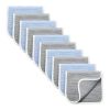 Picture of Synrroe Burp Cloths Large, Muslin Burp Cloths for Baby Girls and Boys, Pack of 10 Extra Absorbent and Soft Muslin, 6 Layers 20 by 10 Inches 100% Cotton (Blue-Grey 10 Pack)