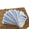 Picture of Synrroe Burp Cloths Large, Muslin Burp Cloths for Baby Girls and Boys, Pack of 10 Extra Absorbent and Soft Muslin, 6 Layers 20 by 10 Inches 100% Cotton (Blue-Grey 10 Pack)