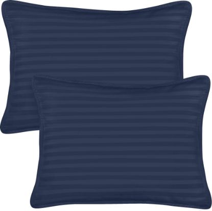 Picture of Utopia Bedding Toddler Pillow (Navy, 2 Pack), 13x18 Pillows for Sleeping, Soft and Breathable Cotton Blend Shell, Small Kids Pillow Perfect for Toddler Bed and Travel (Intended for Age 2 and up)