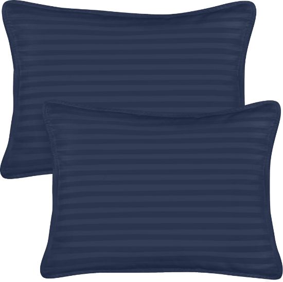 Picture of Utopia Bedding Toddler Pillow (Navy, 2 Pack), 13x18 Pillows for Sleeping, Soft and Breathable Cotton Blend Shell, Small Kids Pillow Perfect for Toddler Bed and Travel (Intended for Age 2 and up)