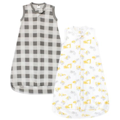 Picture of Hudson Baby Unisex Baby Cotton Wearable Sleeping Bag, Sack, Blanket, Construction Vehicles Sleeveless, 0-3 Months