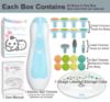 Picture of Baby Nail Trimmer 21 in 1, Usage Labeled Case & 13 Extra Replacement Tools, Royal Angels Baby Electric Nail File, Baby Nail Care, Nail Clipper Newborn Toddler Toes & Fingernails Nail Kit (Blue)