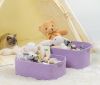 Picture of CubesLand Cube Storage Organizer Basket Bin, Cube Shelf Shelves Cotton Rope Basket, Durable Woven Rectangular Basket for Organizing, Nursery Toys Basket, 14x10x7.08IN Purple Basket