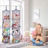Picture of Basumee Stuffed Animals Net or Hammock 2 Pcs Stuffed Animals Storage Toy Net Hammock for Stuffed Animals Organizer Mesh Hammock Kids Girls Room Decor, Gray, 4 Tiers