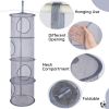 Picture of Basumee Stuffed Animals Net or Hammock 2 Pcs Stuffed Animals Storage Toy Net Hammock for Stuffed Animals Organizer Mesh Hammock Kids Girls Room Decor, Gray, 4 Tiers