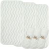 Picture of BlueSnail Waterproof and Portable Baby Changing pad Liners 3 Count,14” x 27”(White)
