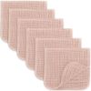 Picture of Comfy Cubs Muslin Burp Cloths 20" x 10", Pack of 6 - Large, 6-Layer, Ultra Absorbent 100% Cotton for Baby Drool and Messes - Soft, Safe & Gentle Baby Burp Cloths Set for Boys & Girls - Blush