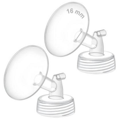 Picture of Maymom 16mm Wide Neck Pump Part for Spectra S1/S2 Pumps; Compatible with Motif Luna Pump; Incl Wide Mouth Flange; Not Original Spectra Flange