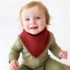 Picture of Konssy Muslin Baby Bibs 10 Pack Baby Bandana Drool Bibs 100% Cotton for Unisex Boys and Girls, Soft Absorbent Set for Teething and Drooling