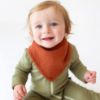 Picture of Konssy Muslin Baby Bibs 10 Pack Baby Bandana Drool Bibs 100% Cotton for Unisex Boys and Girls, Soft Absorbent Set for Teething and Drooling