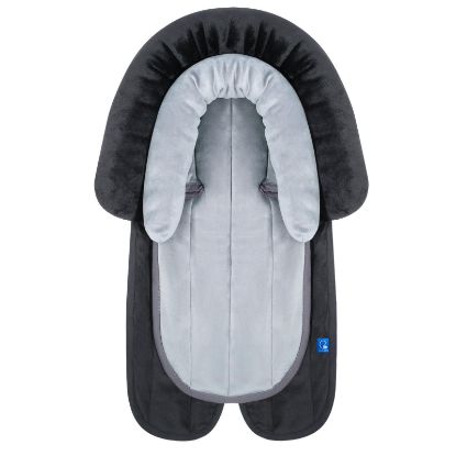 Picture of COOLBEBE New 2-in-1 Babybody Supports for Baby Newborn Infants - Extra Soft Stroller Cushion Pads Car Seat Insert, Seasons, Black