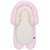 Picture of COOLBEBE New 2-in-1 Babybody Supports for Baby Newborn Infants - Extra Soft Stroller Cushion Pads Car Seat Insert, Seasons, Pink