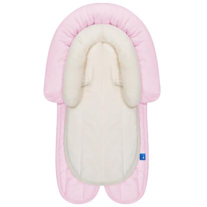 Picture of COOLBEBE New 2-in-1 Babybody Supports for Baby Newborn Infants - Extra Soft Stroller Cushion Pads Car Seat Insert, Seasons, Pink