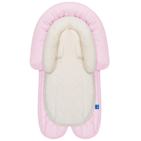 Picture of COOLBEBE New 2-in-1 Babybody Supports for Baby Newborn Infants - Extra Soft Stroller Cushion Pads Car Seat Insert, Seasons, Pink