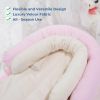 Picture of COOLBEBE New 2-in-1 Babybody Supports for Baby Newborn Infants - Extra Soft Stroller Cushion Pads Car Seat Insert, Seasons, Pink