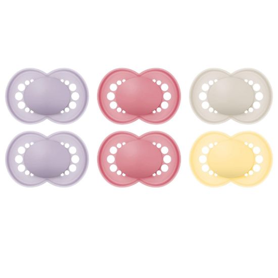 Picture of MAM Original Matte Baby Pacifiers, Binky for 6-16 Months, BPA-Free Silicone Nipple, Easy to Clean, Best for Breastfed Babies, Developed with Medical Experts, 6 Count Binkies