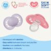 Picture of MAM Original Matte Baby Pacifiers, Binky for 6-16 Months, BPA-Free Silicone Nipple, Easy to Clean, Best for Breastfed Babies, Developed with Medical Experts, 6 Count Binkies