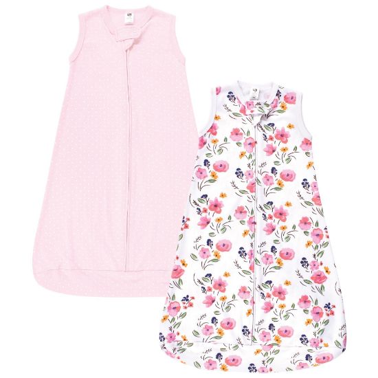 Picture of Hudson Baby Unisex Baby Cotton Wearable Sleeping Bag, Sack, Blanket, Floral Bouquet Sleeveless, 3-9 Months