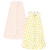 Picture of Hudson Baby Unisex Baby Cotton Wearable Sleeping Bag, Sack, Blanket, Lemon Daisy Sleeveless, 3-9 Months