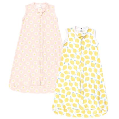 Picture of Hudson Baby Unisex Baby Cotton Wearable Sleeping Bag, Sack, Blanket, Lemon Daisy Sleeveless, 3-9 Months
