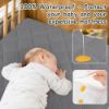 Picture of Yoofoss Waterproof Crib Mattress Protector 2 Pack, Quilted Crib Mattress Pad Cover Ultra Soft and Breathable, Machine Washable Toddler Mattress Protector for Standard Baby Crib Size 52''x28''