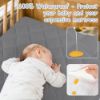 Picture of Yoofoss Waterproof Crib Mattress Protector 2 Pack, Quilted Crib Mattress Pad Cover Ultra Soft and Breathable, Machine Washable Toddler Mattress Protector for Standard Baby Crib Size 52''x28''