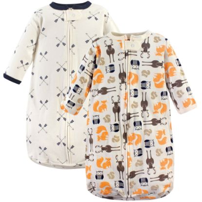 Picture of Hudson Baby Unisex Baby Cotton Long-Sleeve Wearable Sleeping Bag, Sack, Blanket, Forest, 3-9 Months