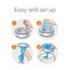 Picture of Diaper Genie Bags Refills 270 Count (Pack of 3) Clean Laundry Scent | Diaper Pail Refills with Max Odor Lock | Holds up to 810 Newborn Diapers