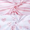 Picture of Bassinet Sheets Compatible with Newton, Li'l Pengyu, BCOL, Bold and QUTANIX Baby Bassinet Bedside Sleeper, 2 Pack 100% Cotton Bassinet & Bedside Sleeper Sheets, Pink and White Print for Baby