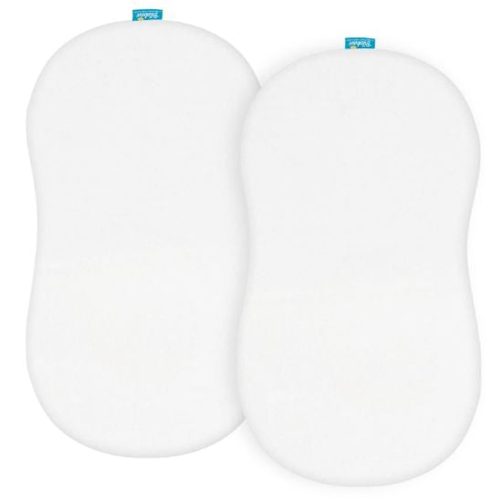 Picture of 100% Cotton Bassinet Sheets Compatible with Halo Bassinest Swivel, Flex, Glide, Premiere & Luxe Series Sleeper, 2 Pack, Ultra Soft Bassinet Sheet for Baby, White