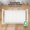 Picture of KeaBabies 2-Pack Organic Crib Sheets for Boys, Girls, Jersey Fitted Baby Crib Sheets Neutral, Cotton Breathable Crib Sheet, Cute Printed Crib Mattress Sheet, Baby Mattress Sheets (Roarsome)