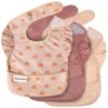 Picture of Tiny Twinkle Mess-Proof Baby Bib - Waterproof Bib for Baby Girl - Machine Washable - Adjustable Closure - PVC, BPA, & Phthalate Free - Great for Travel - Baby Food Bibs (3 Pack, Boho Set)