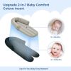 Picture of COOLBEBE Upgraded 2-in-1 Babybody Supports for Newborn Infant - Extra Soft Breathable Car Seat Insert Cushion Pad, Perfect for Carseat, Stroller, Swing, Bouncer Black