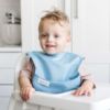 Picture of Tiny Twinkle Mess-Proof Baby Bib - Waterproof Bib for Baby Girl - Machine Washable - Adjustable Closure - PVC, BPA, & Phthalate Free - Great for Travel - Baby Food Bibs (3 Pack, Ocean Life Set)