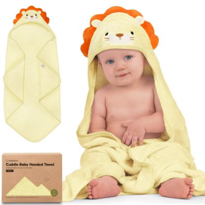 Picture of KeaBabies Baby Hooded Towel - Viscose Derived from Bamboo Baby Towel, Toddler Bath Towel, Infant Towels, Large Hooded Towel, Soft Baby Towels with Hood for Girls, Babies, Newborn Boys (Lion)