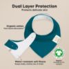 Picture of 8-Pack Organic Baby Bandana Bibs for Girls - Super Absorbent Triangle Baby Bibs for Drooling and Teething Infant, 100% Cotton Extra Soft for Newborn, Infant 0-36 Months (Eclipse)
