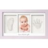 Picture of Baby Hand and Footprint Kit - Clay Handprint Keepsake Frame, Newborn Nursery Picture Frame, Personalized New Mom Gifts for Baby Shower & Registry (Soft Lilac)