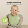 Picture of 8-Pack Organic Baby Bibs for Boys, Girls - Soft Cotton Drooling and Teething Bibs for Baby Girl & Boy, Extra Absorbent, Easy to Clean & Put On for Toddler, Newborn, Infant 0-24 Months(Dew)