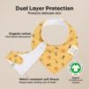 Picture of 8-Pack Organic Baby Bandana Bibs for Girls - Super Absorbent Triangle Baby Bibs for Drooling and Teething Infant, 100% Cotton Extra Soft for Newborn, Infant 0-36 Months (Countryside)