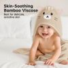 Picture of KeaBabies Baby Hooded Towel - Viscose Derived from Bamboo Baby Towel, Toddler Bath Towel, Infant Towels, Large Hooded Towel, Soft Baby Towels with Hood for Girls, Babies, Newborn Boys (Cat)
