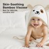 Picture of KeaBabies Hooded Baby Towel for Newborn - Viscose Derived from Bamboo Large Baby Bath Towels with Hood for Boys, Girls, Toddler, Extra Absorbent & Soft Newborn Bath Essentials (Dog)