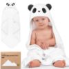 Picture of KeaBabies Baby Hooded Towel - Viscose Derived from Bamboo Baby Towel, Toddler Bath Towel, Infant Towels, Large Hooded Towel, Soft Baby Towels with Hood for Girls, Babies, Newborn Boys (Panda)